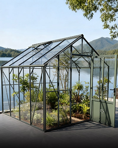 GC Series beautiful aluminium walk in greenhouse for yard